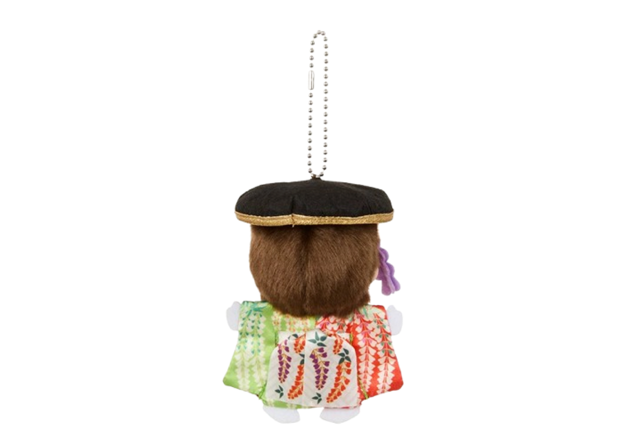 Monchhichi x Kabuki SS Big Face Keychain Fujimusume Kabuki - photo 3