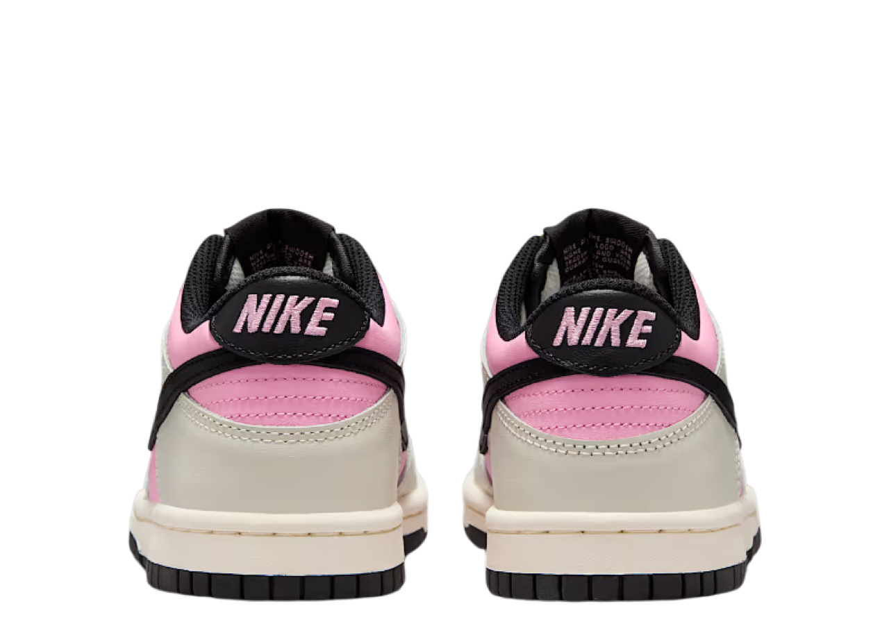 Nike Dunk Low Pink Rise Light Orewood Brown Pale Ivory Black (Grade School) - photo 3