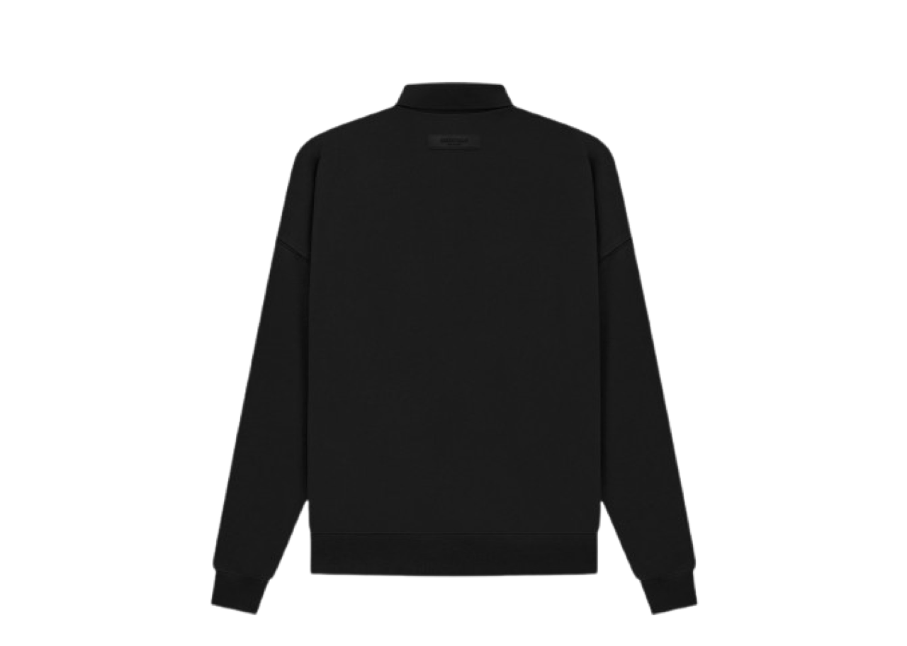 Fear of God Essentials SS22 Long Sleeve Polo Shirt Stretch Limo - photo 2