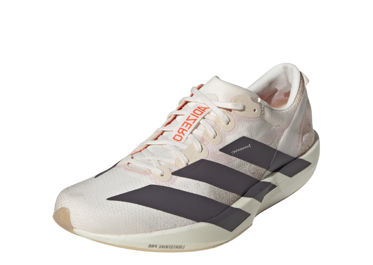Adidas Adizero Adios 9 Chalk White Grey Strata Impact Orange - photo 2