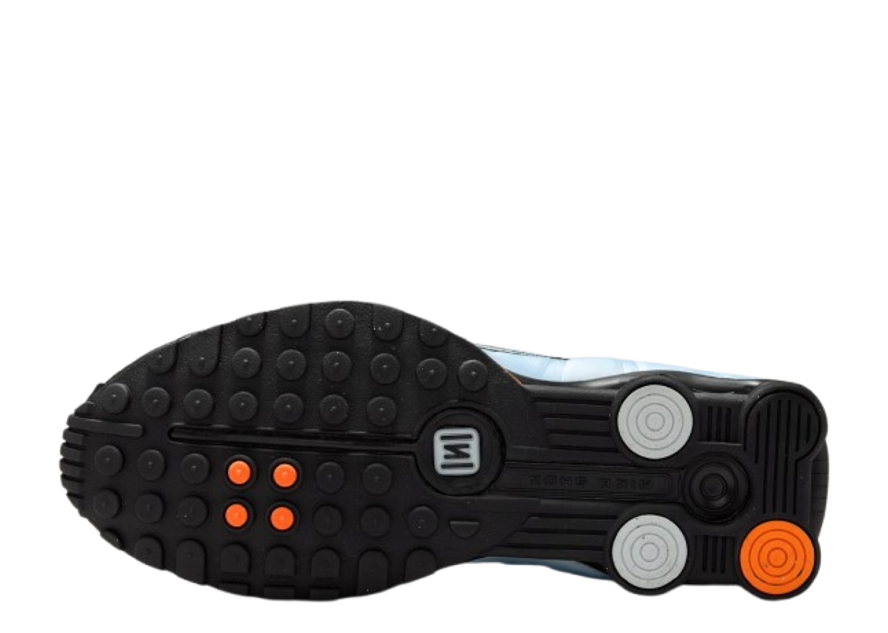 Nike Shox R4 Blue Tint Total Orange Black Metallic Silver (Women's) - photo 4