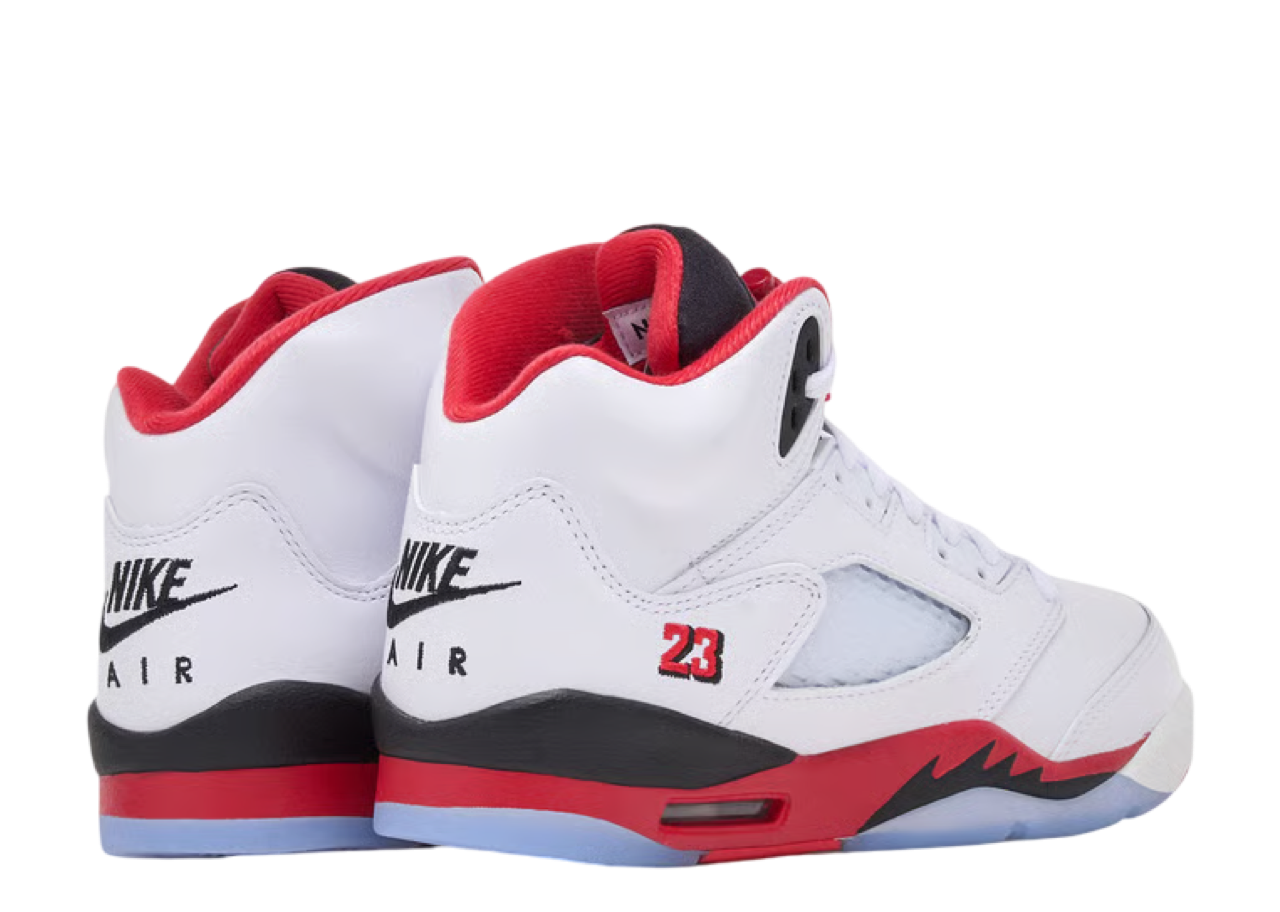 Air Jordan 5 Retro Fire Red Black Tongue (2025) (Grade School) - photo 3