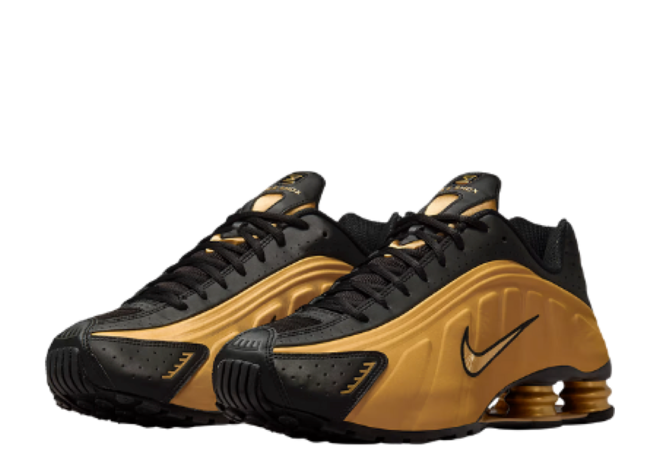 Nike Shox R4 Metallic Gold Black (2025) - photo 2