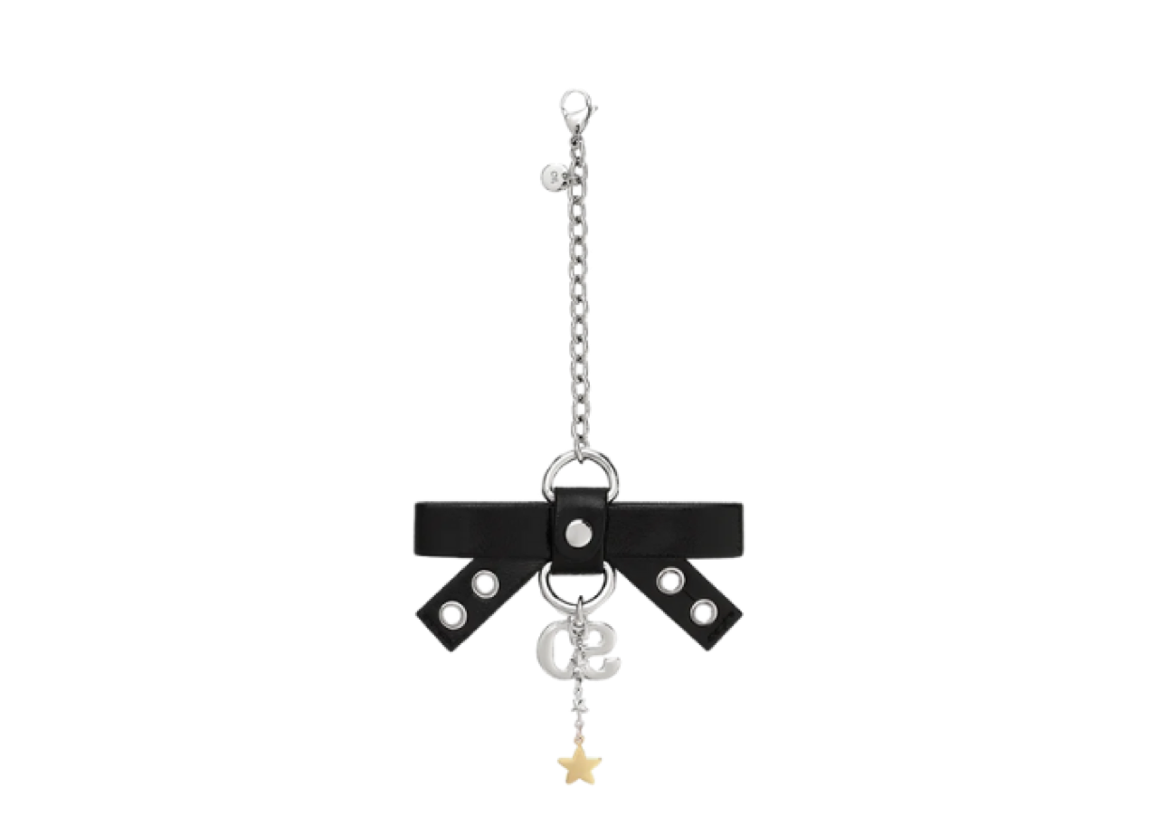 Stand Oil Bow Charm Keyring Black - photo 2