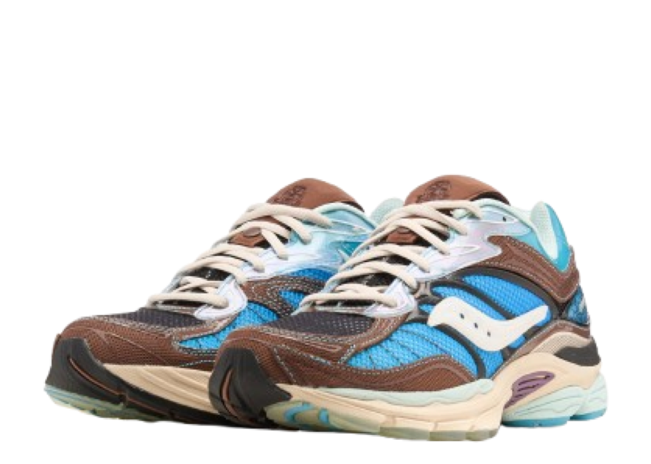 Saucony Pro Grid Omni 9 Footpatrol Blue Brown - photo 2