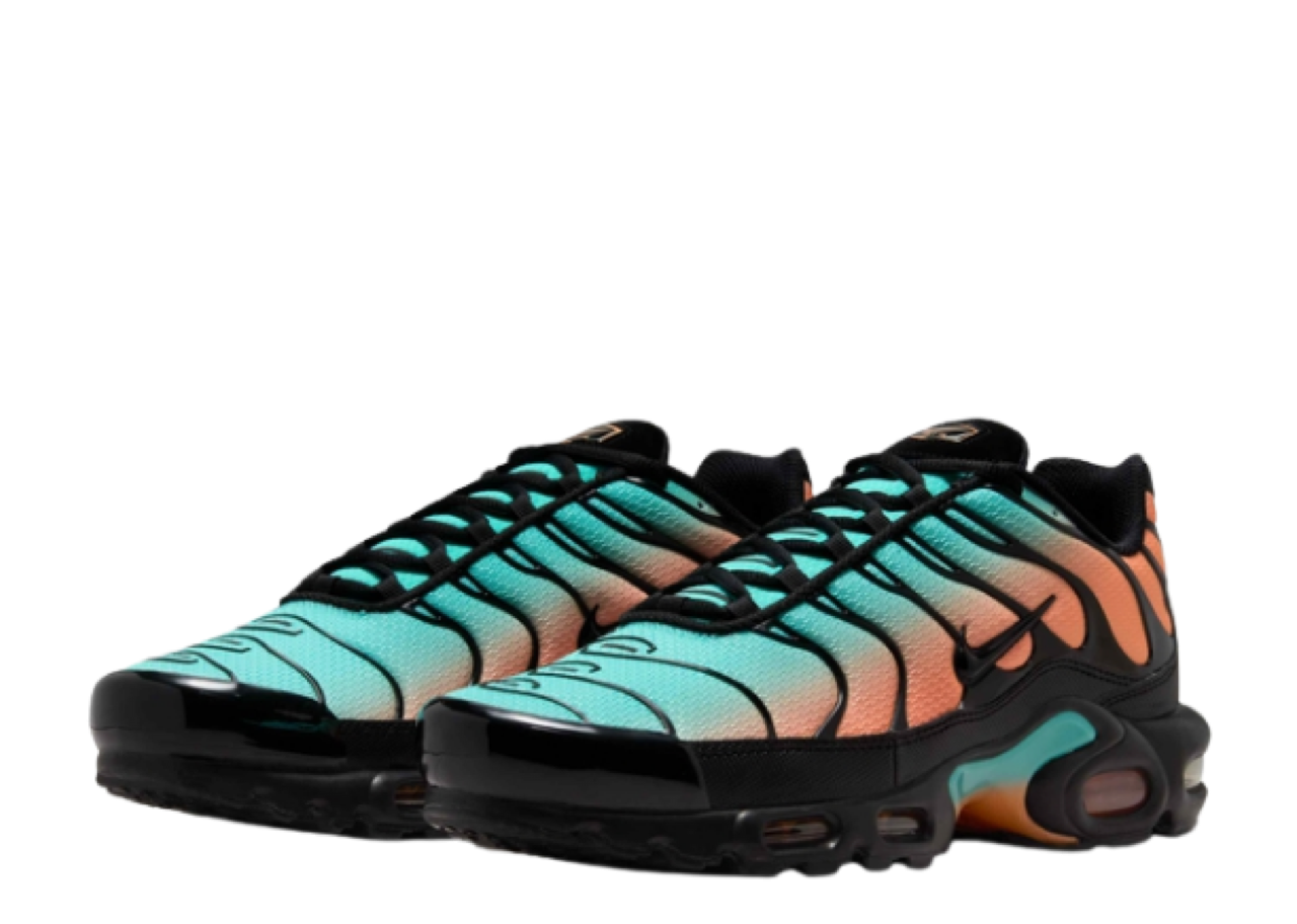 Nike Air Max Plus Black Aurora Green Orange Pulse - photo 2
