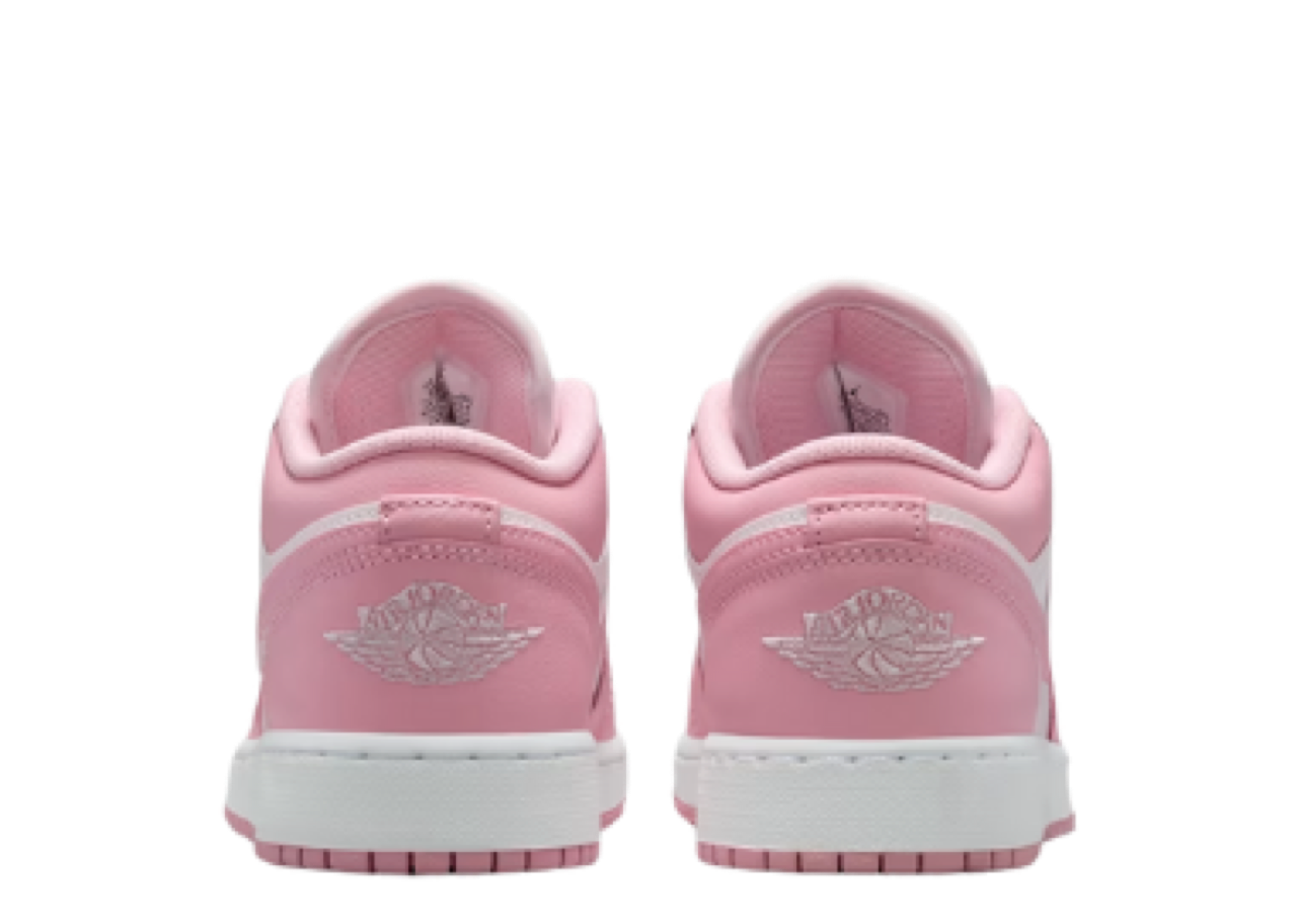 Air Jordan 1 Low Medium Soft Pink White (Grade School) - photo 3
