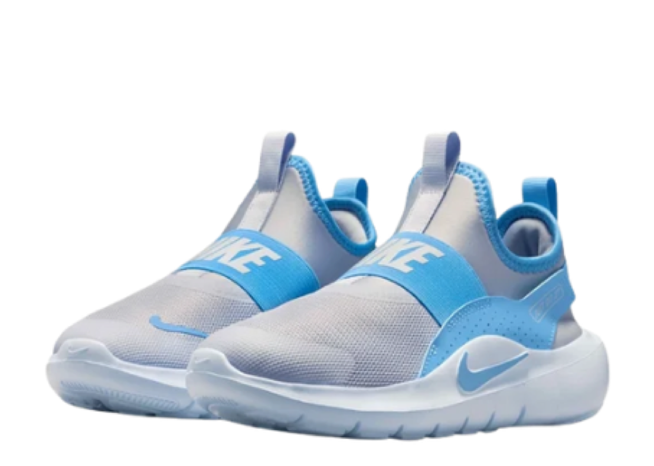 Nike Flex Runner 4 Ghost Football Grey University Blue (Grade School) - photo 2