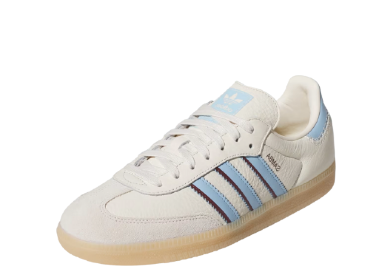Adidas Samba OG Wonder White Clear Sky Shadow Red - photo 2