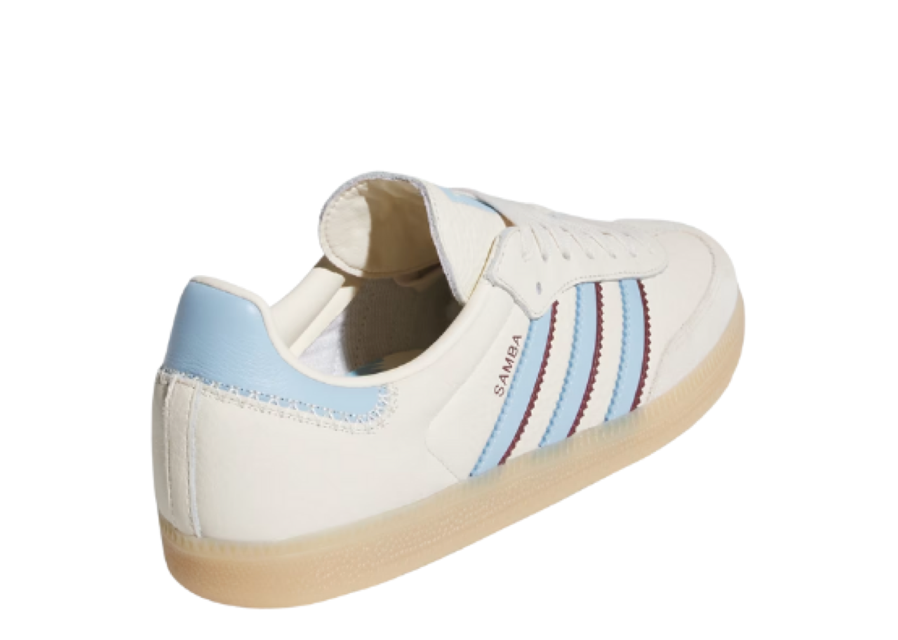 Adidas Samba OG Wonder White Clear Sky Shadow Red - photo 3