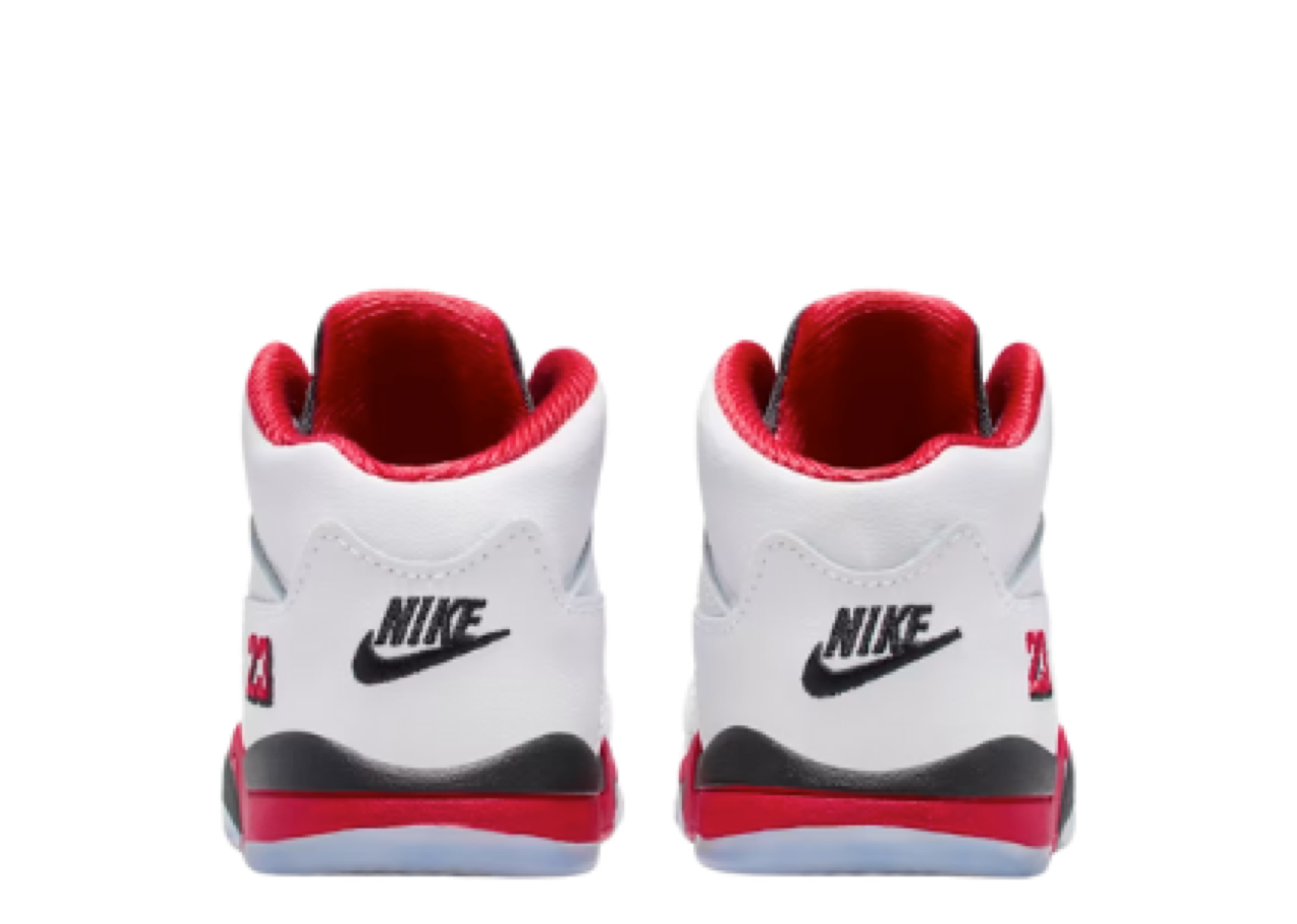 Air Jordan 5 Retro Fire Red Black Tongue (2025) (Toddler) - photo 3