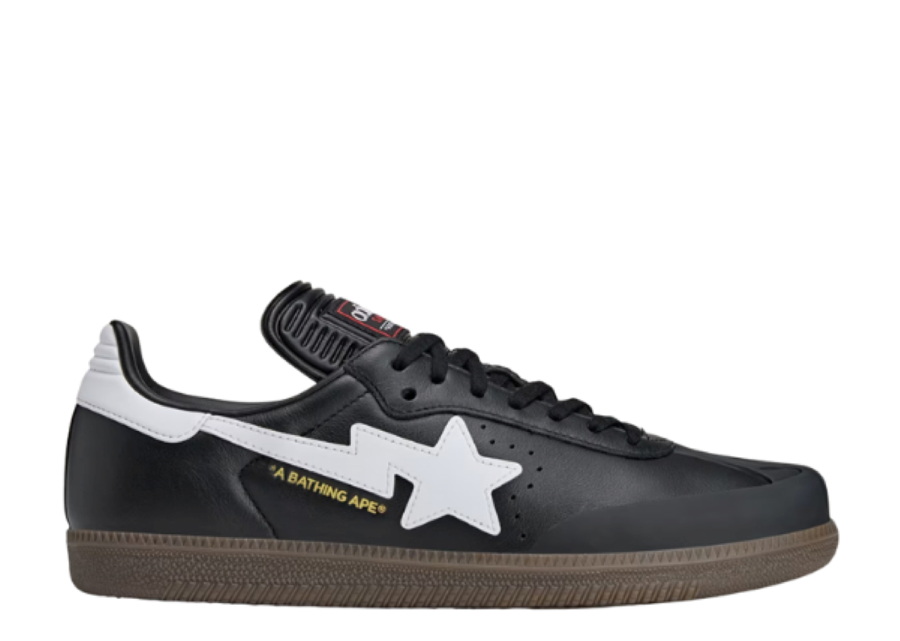 Adidas Samba Bape Black White Gum