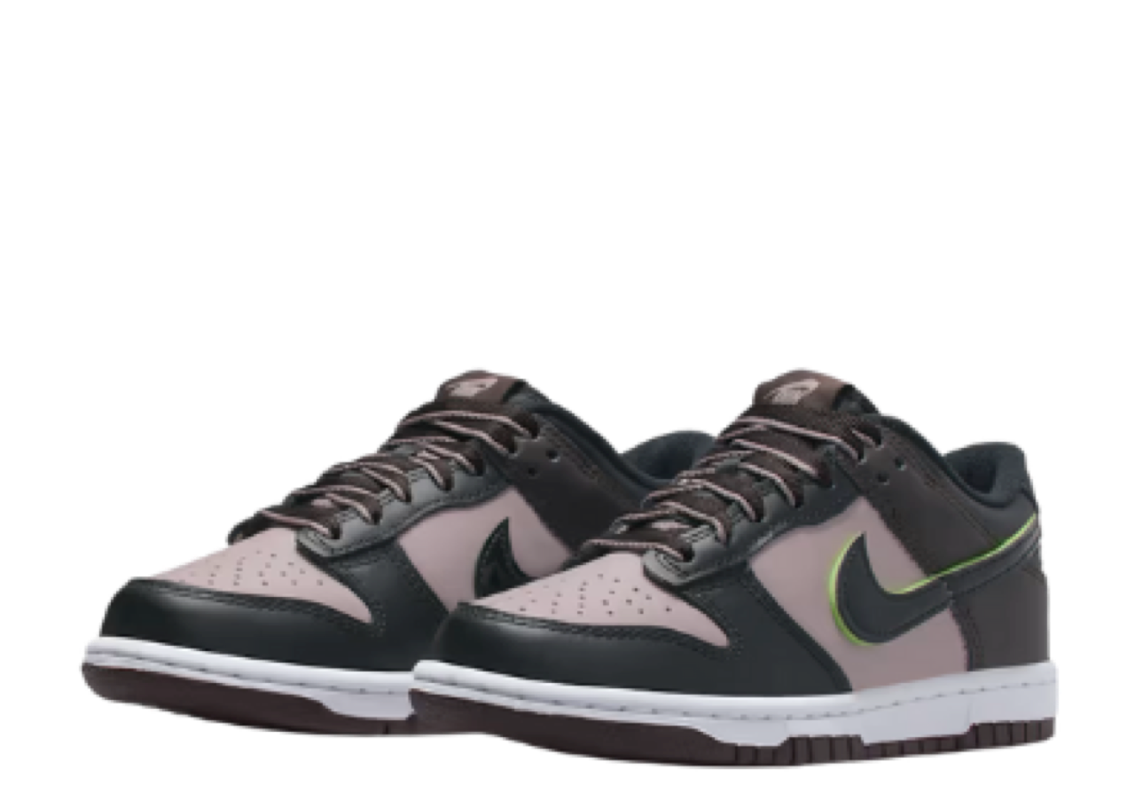Nike Dunk Low SE Particle Rose Velvet Brown Black (Grade School) - photo 2