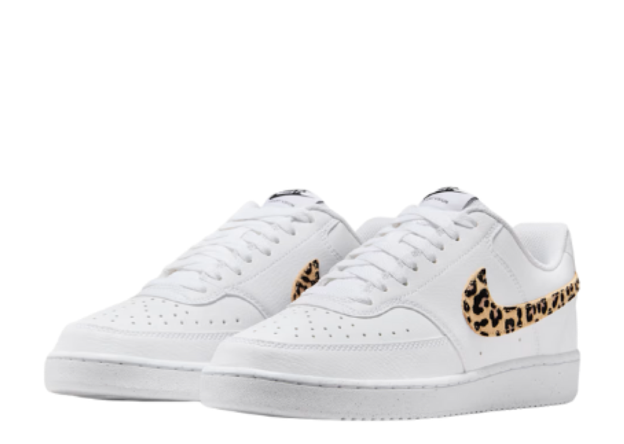 Nike Court Vision Low SE White Leopard Swoosh (Women's) - photo 2