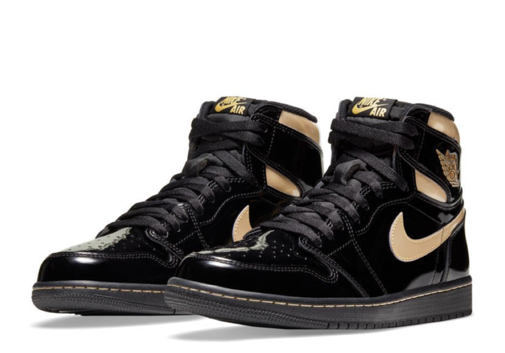 Air Jordan 1 Retro High Black Metallic Gold (2020) - photo 2