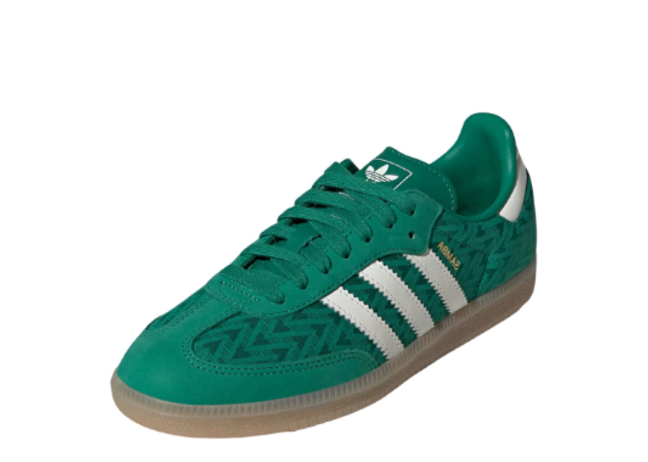 Adidas Samba OG Bold Green Off White Gold (Women's) - photo 2