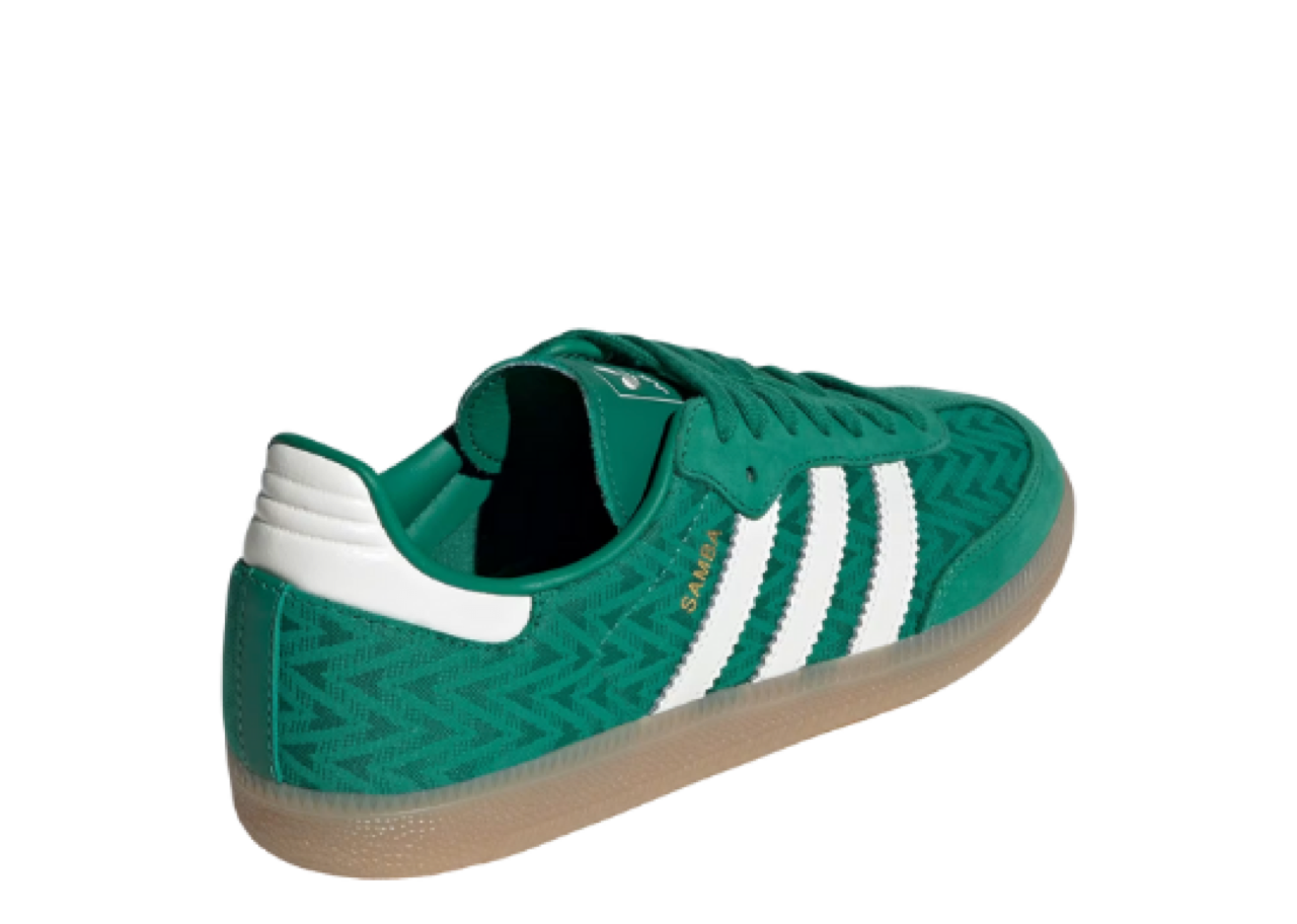 Adidas Samba OG Bold Green Off White Gold (Women's) - photo 3
