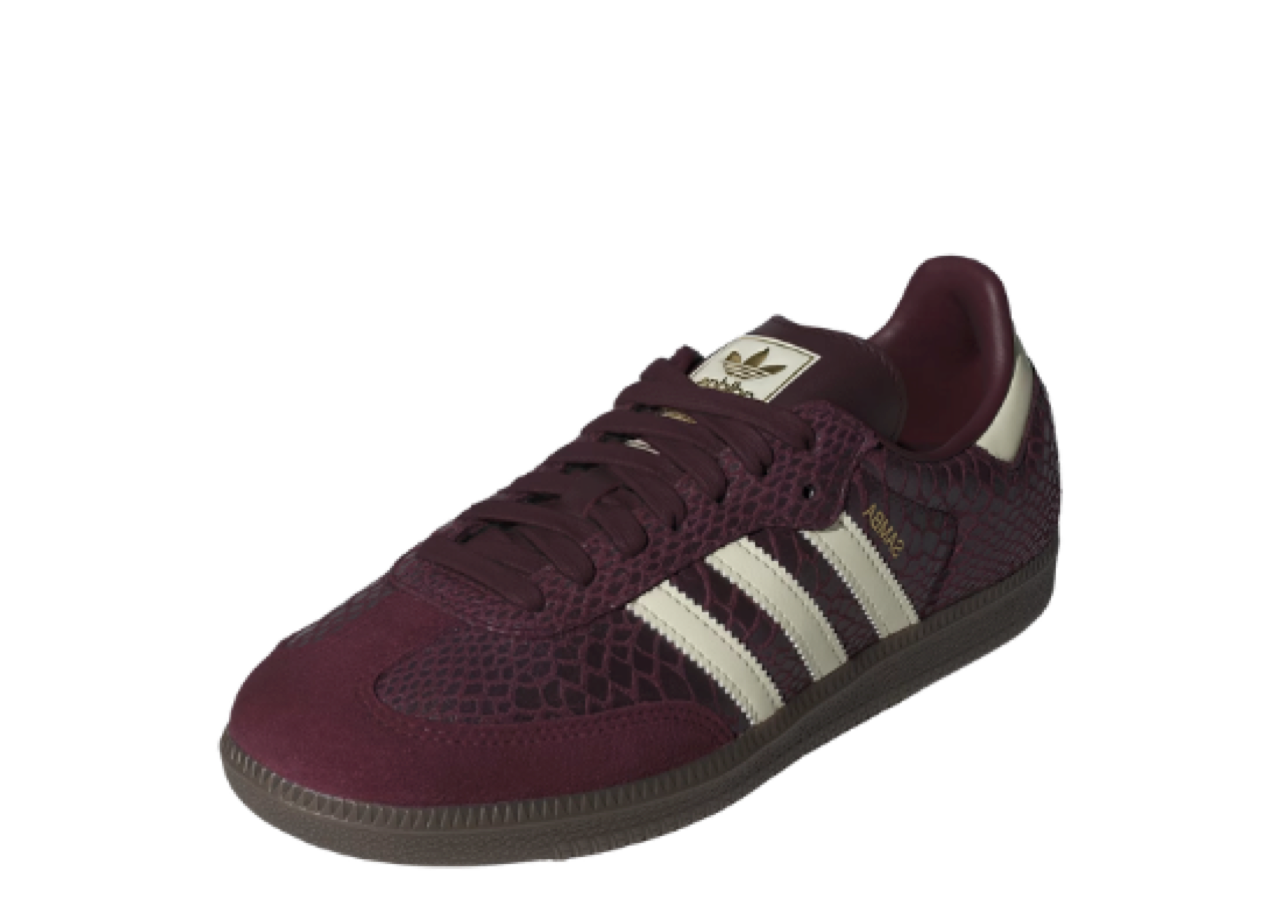 Adidas Samba OG Snakeskin Maroon Cream White (Women's) - photo 2