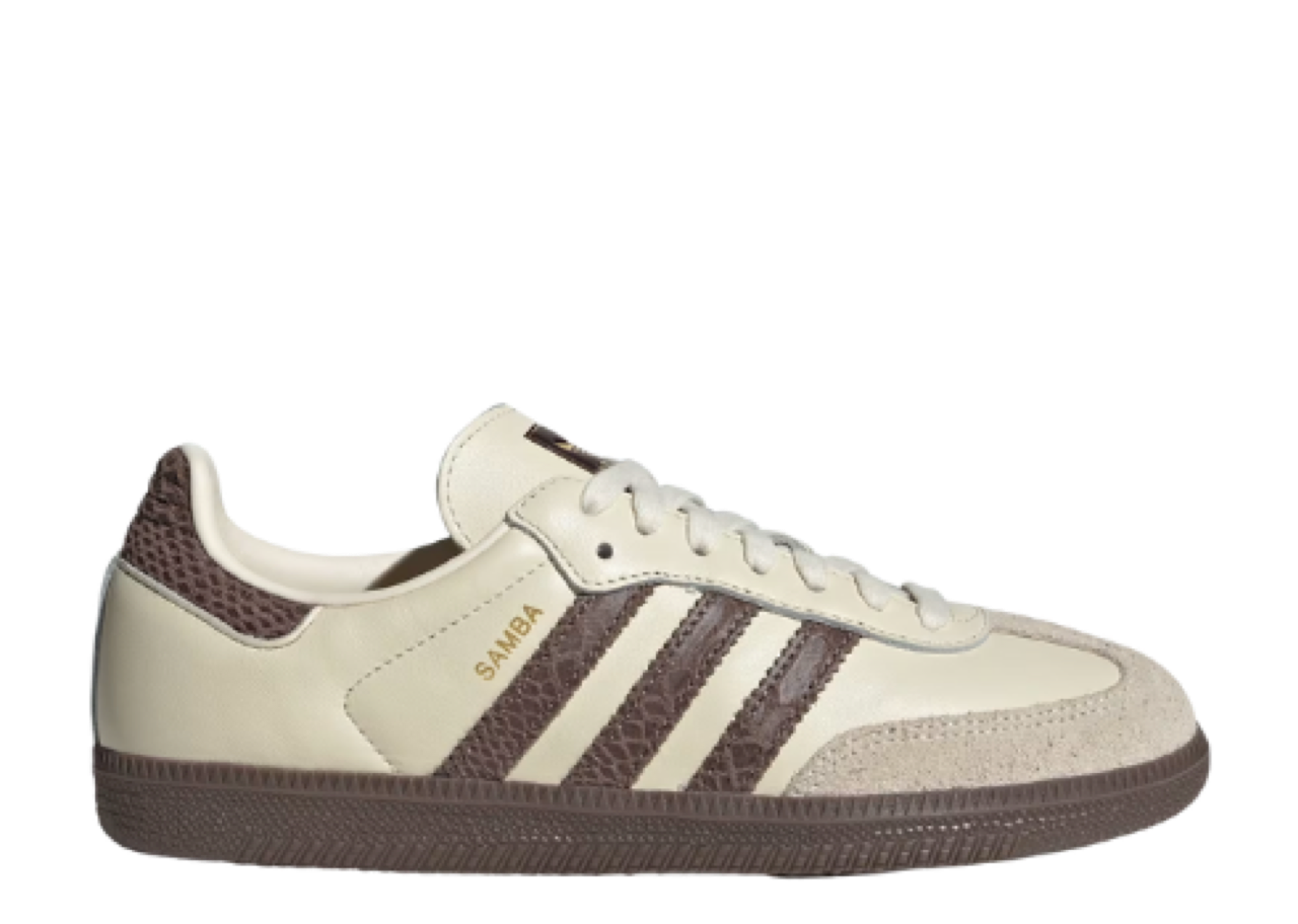 Adidas Samba OG Cream Earth Strata Maroon (Women's)