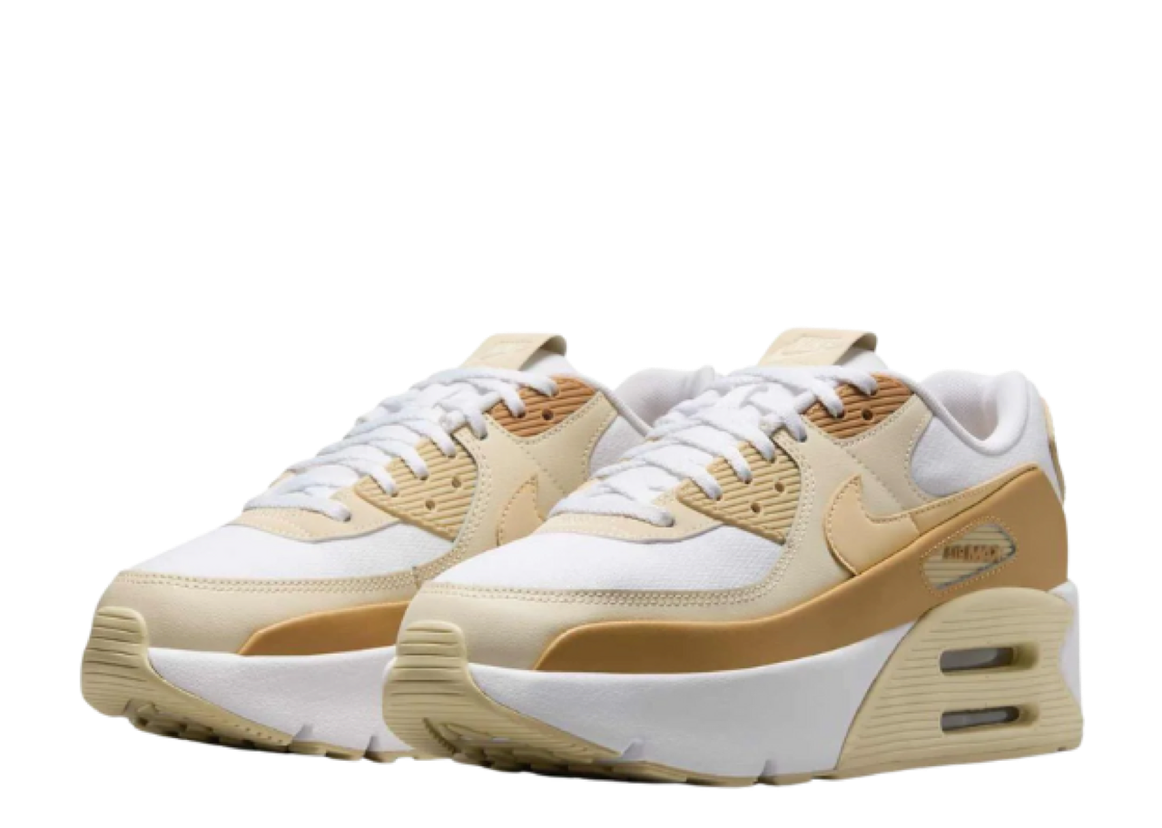 Nike Air Max 90 LV8 White Team Gold (Women's) - photo 2