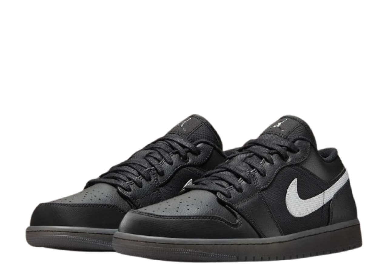 Air Jordan 1 Low Black White Dark Smoke Grey - photo 2