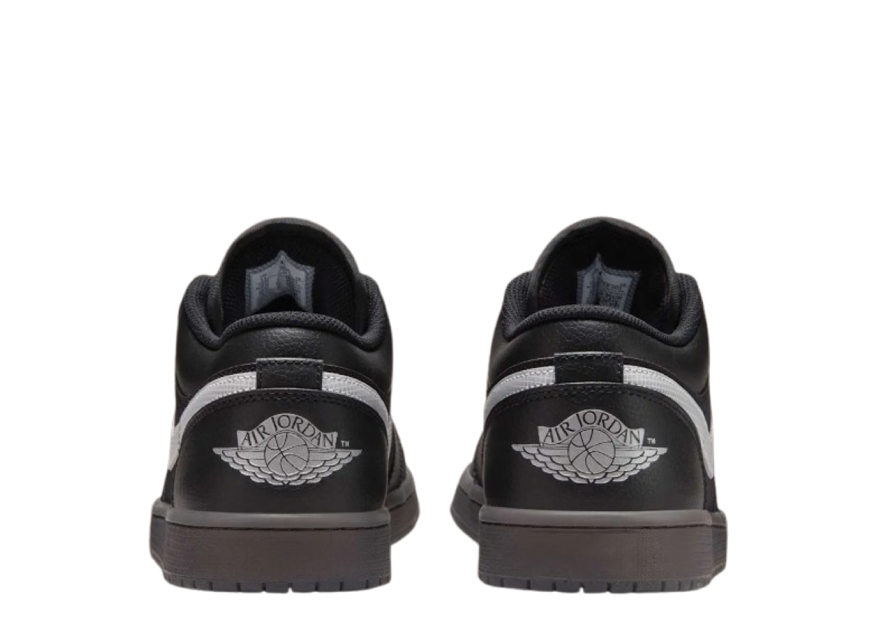 Air Jordan 1 Low Black White Dark Smoke Grey - photo 3