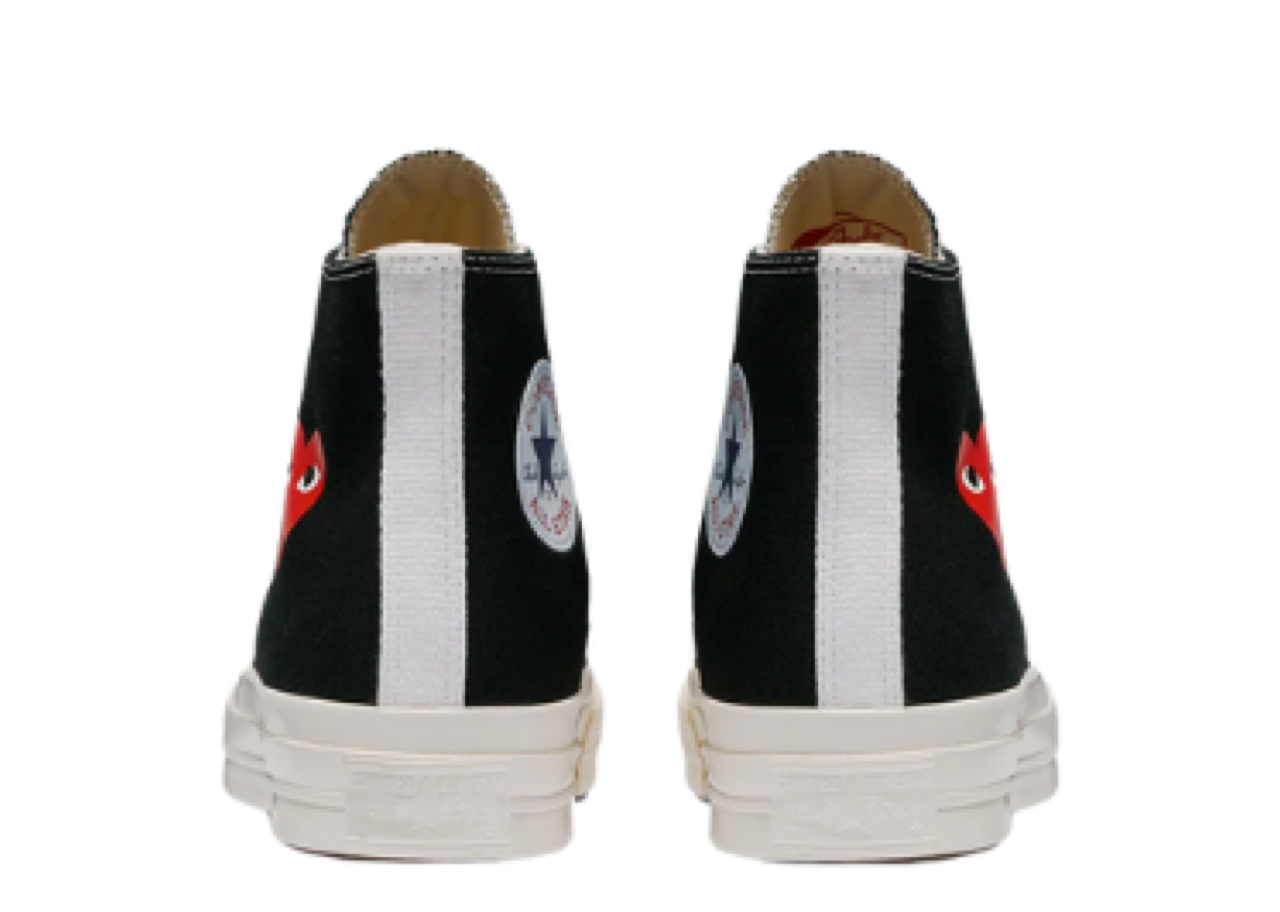 Converse Chuck Taylor 70s High CDG Play Black Small Red Heart - photo 3