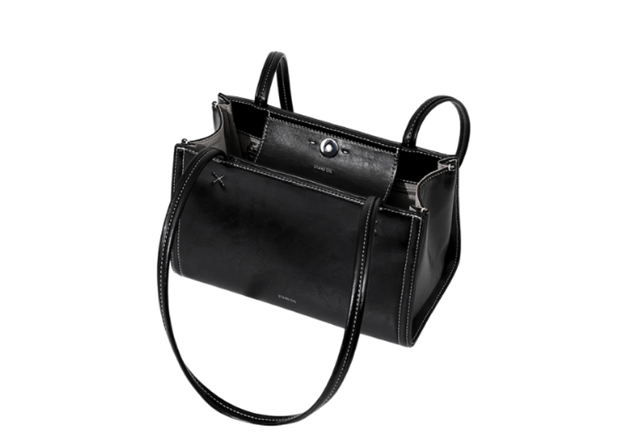 Stand Oil Oblong Bag Tiny Stitch Black - photo 4