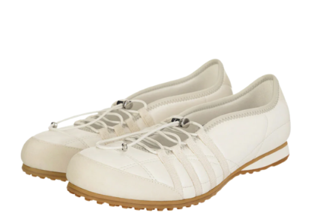 Stand Oil Tie Mary Jane Sneakers Cream - photo 2