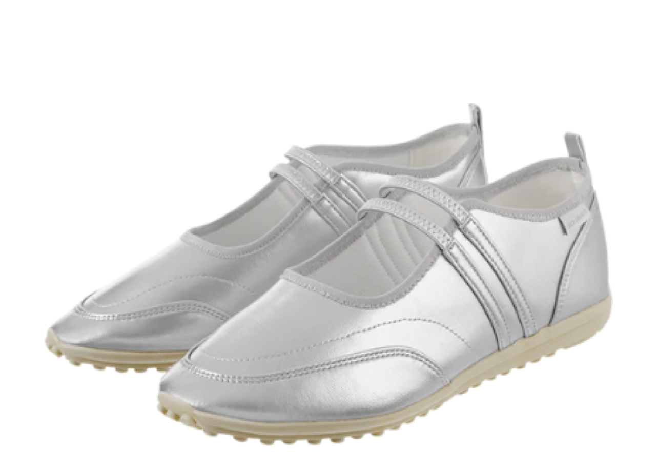 Stand Oil Strap Mary Janes Sneakers Silver - photo 2
