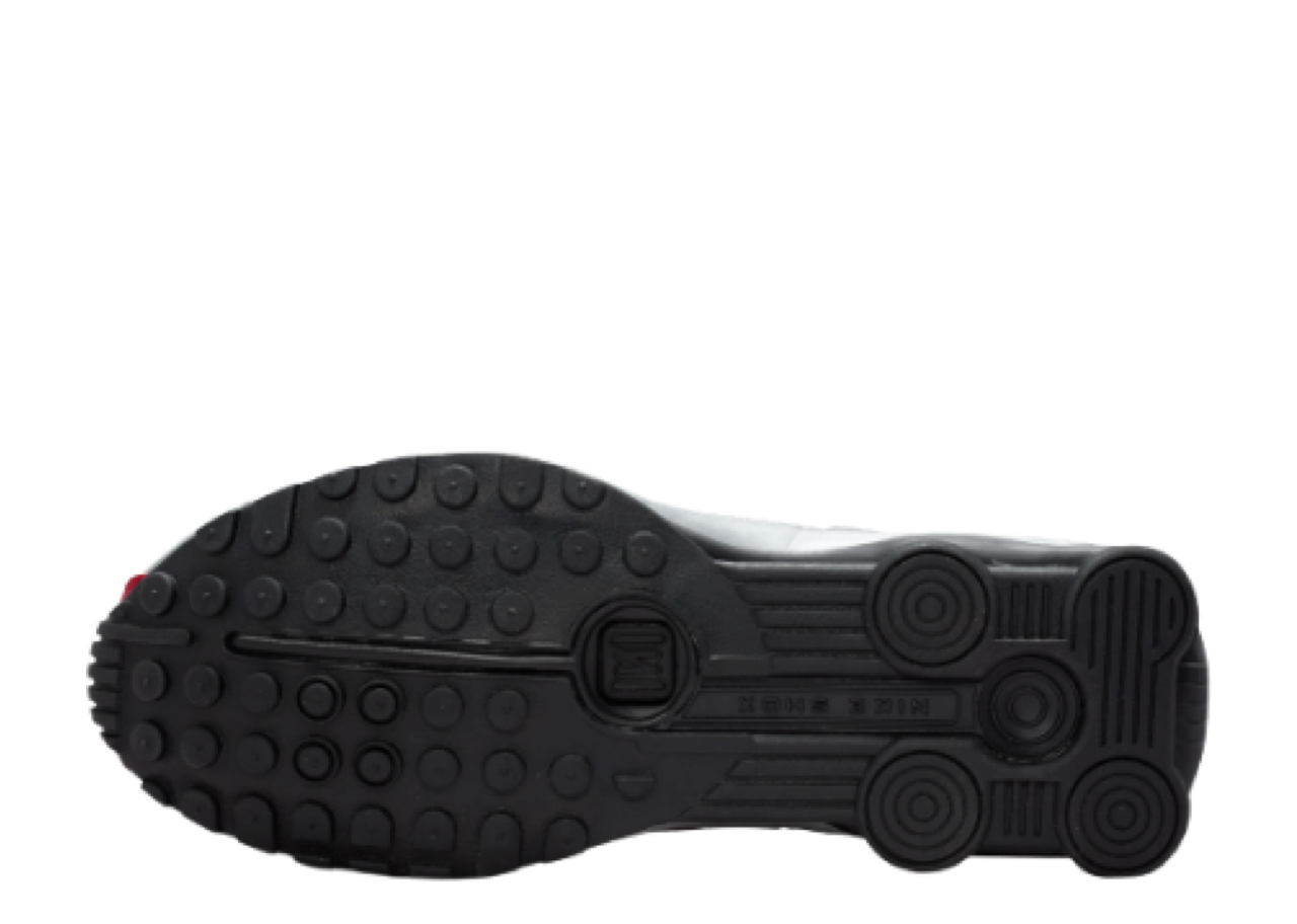 Nike Shox R4 Metallic Silver Black Crimson - photo 4