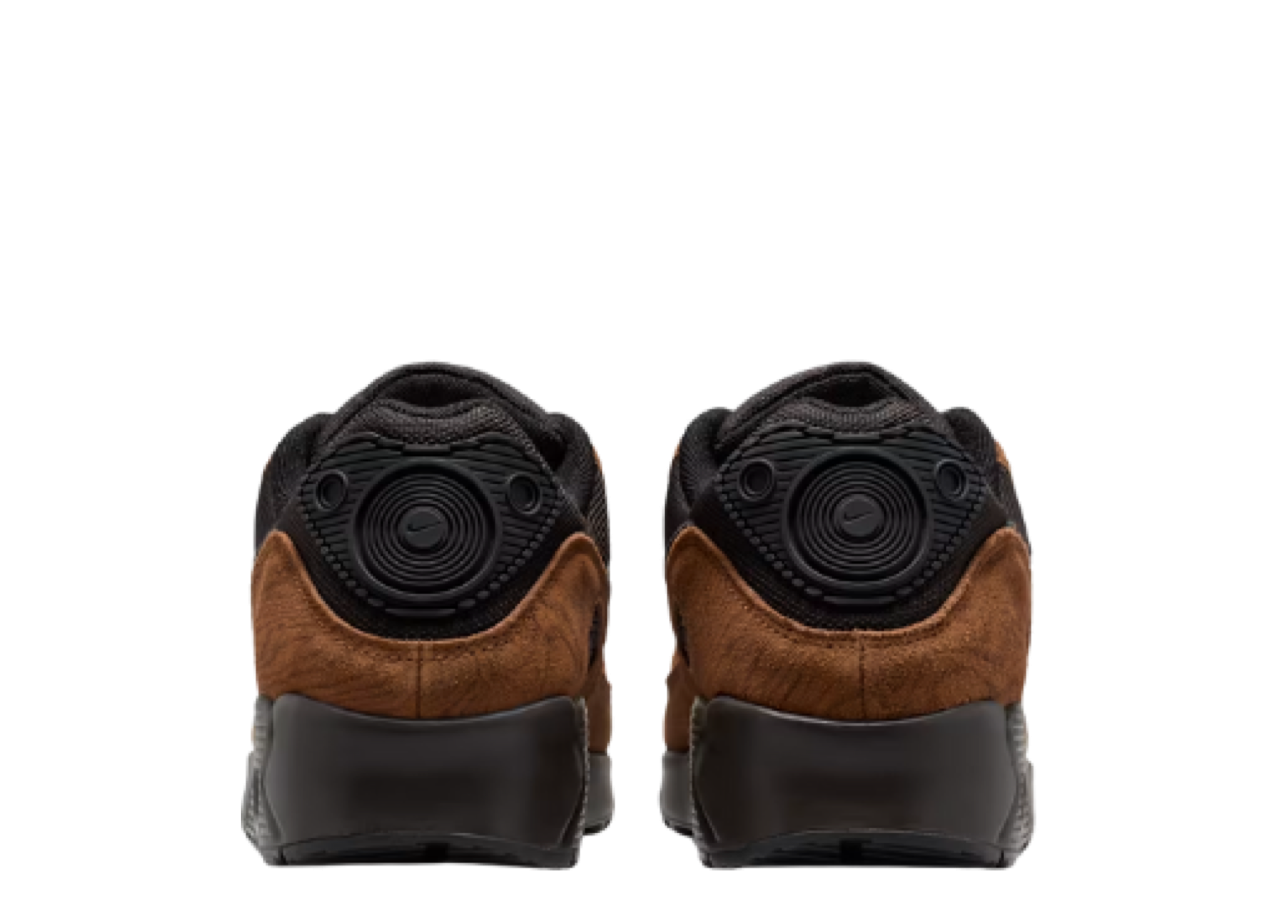 Nike Air Max 90 Premium Light British Tan Velvet Brown - photo 3