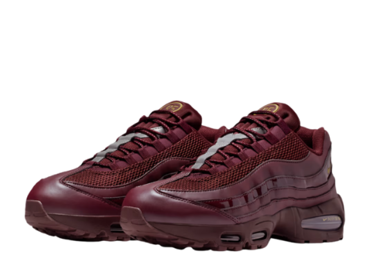 Nike Air Max 95 Burgundy Crush Metallic Gold - photo 2