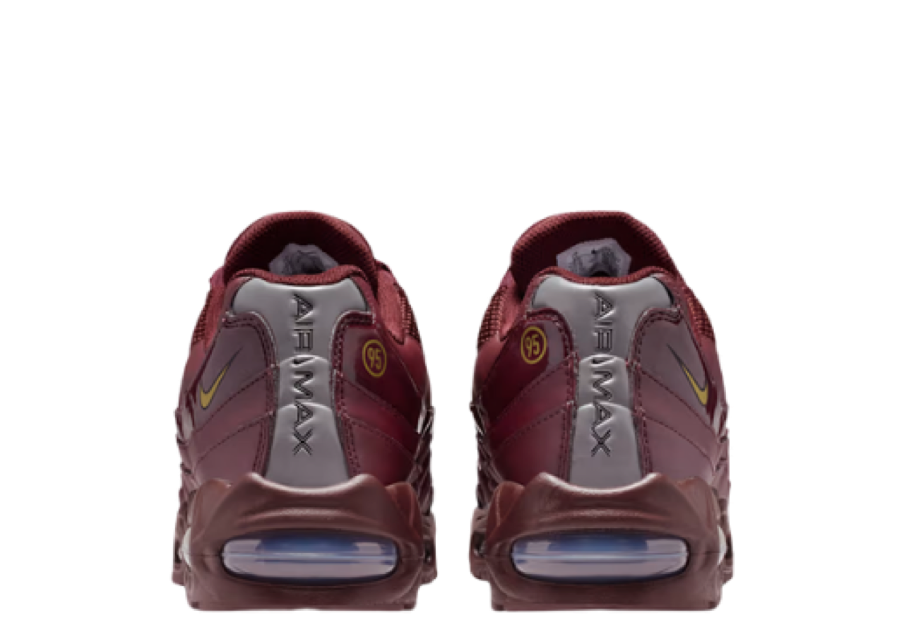 Nike Air Max 95 Burgundy Crush Metallic Gold - photo 3