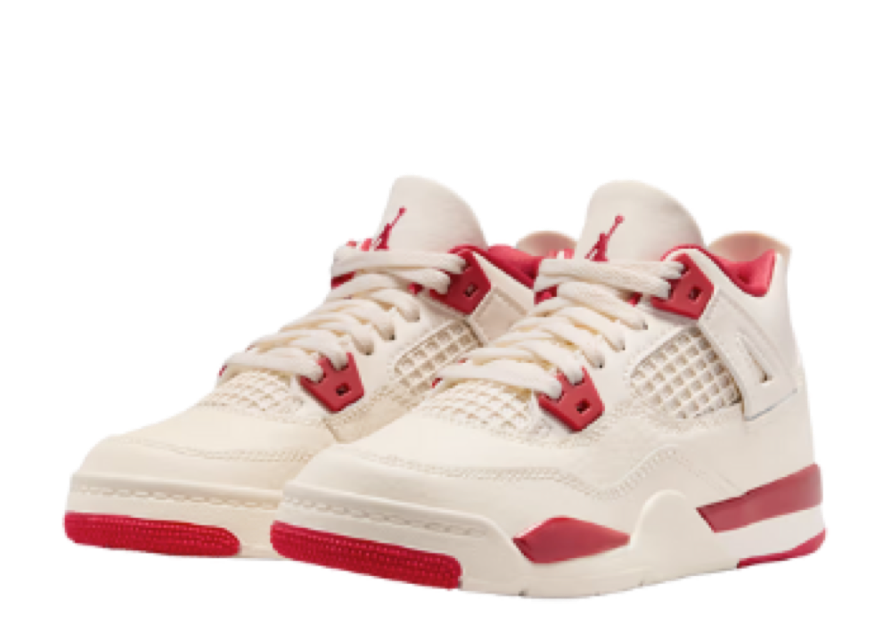Air Jordan 4 Retro Valentine's Day Sierra Red (Pre-School) - photo 2