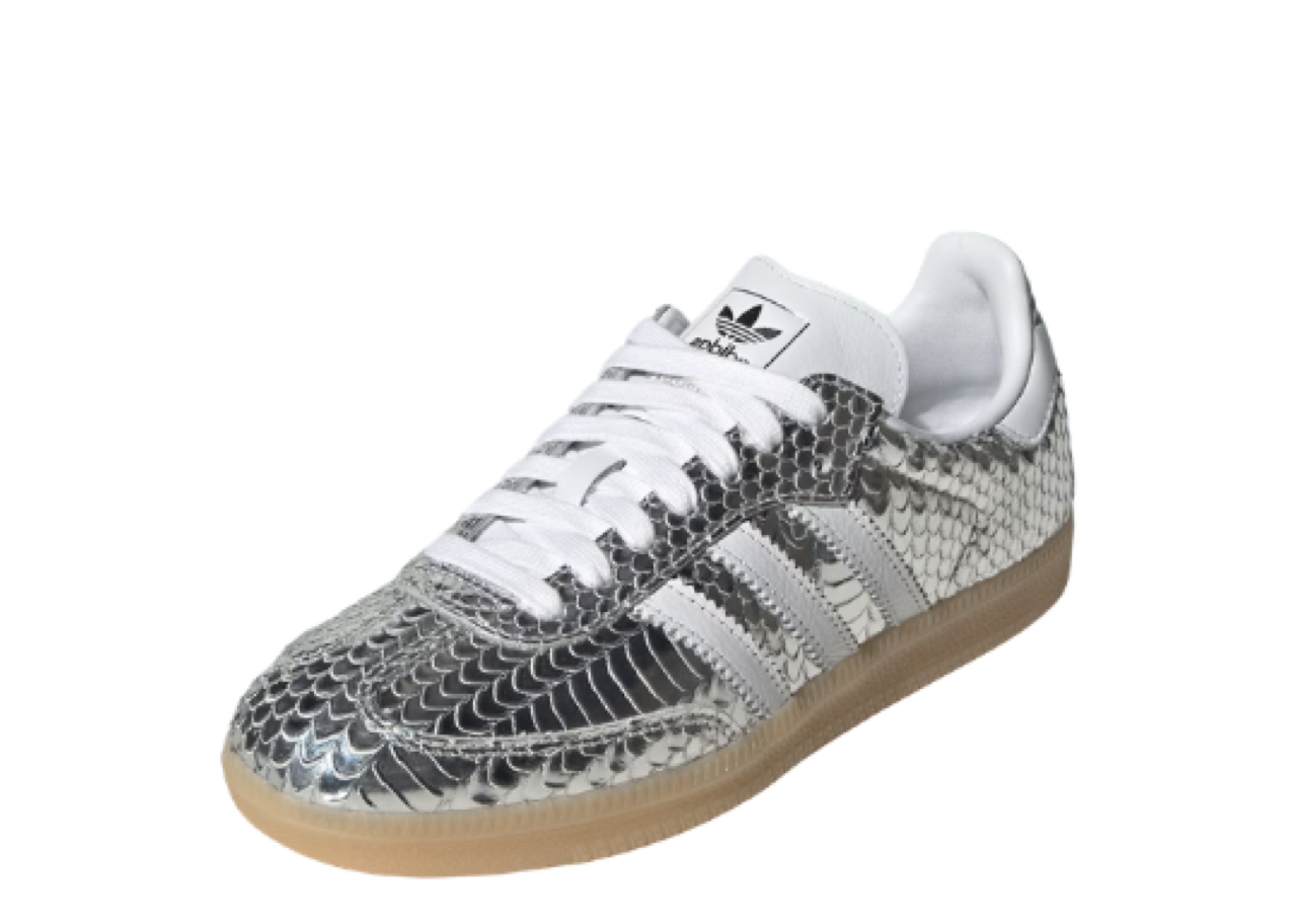 Adidas Samba Patent Snakeskin Silver Metallic (Women's) - photo 2