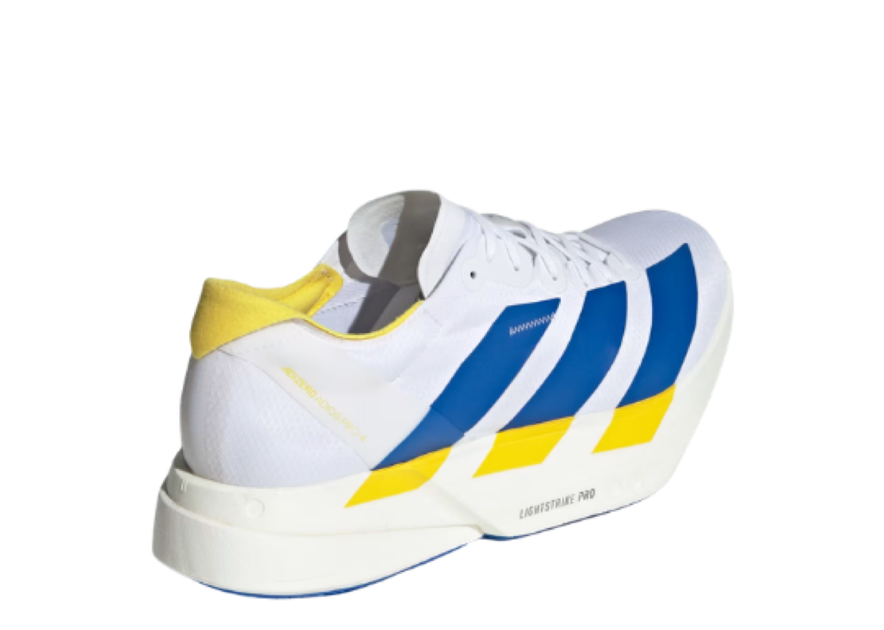 Adidas Adizero Adios Pro 4 Cloud White Blue Yellow - photo 3