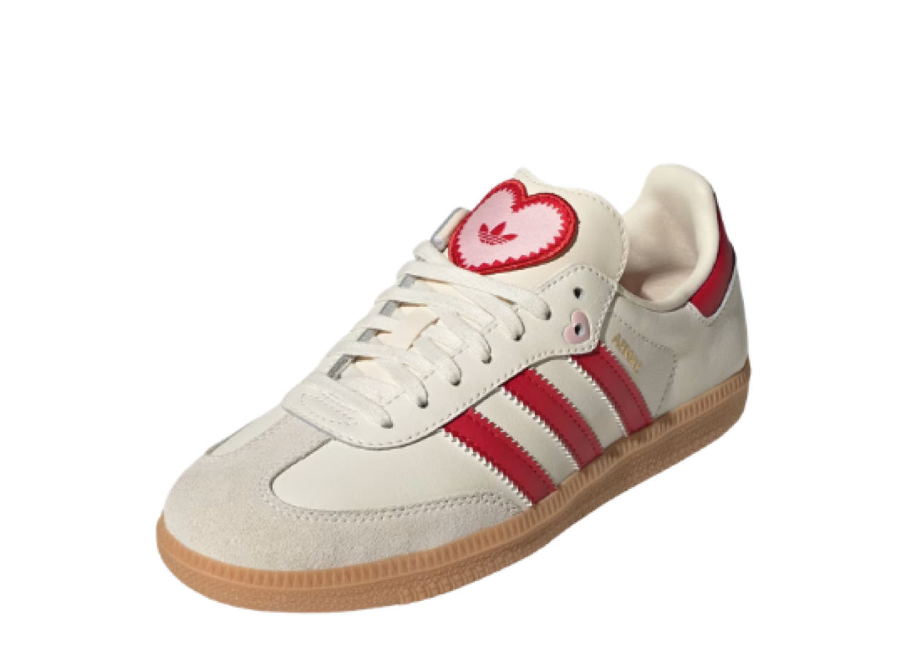 Adidas Samba OG Valentine's Day Cream White Scarlet (2026) (Grade School) - photo 2