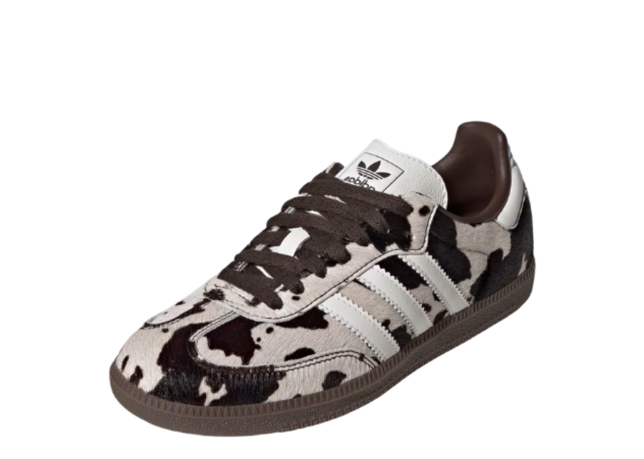 Adidas Samba OG Cow Print Dark Brown White (Women's) - photo 2