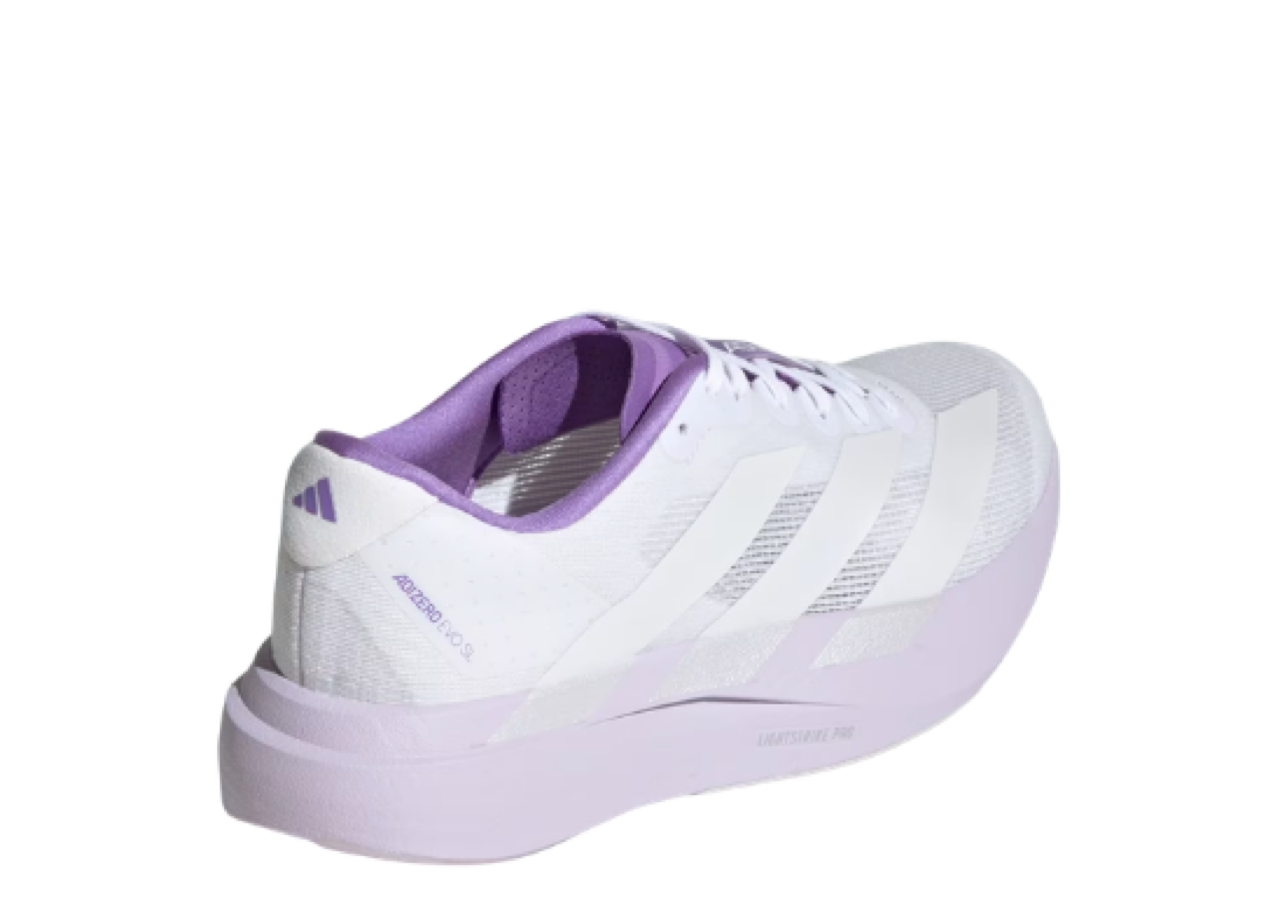 Adidas Adizero Evo SL White Purple Tint (Women's) - photo 3