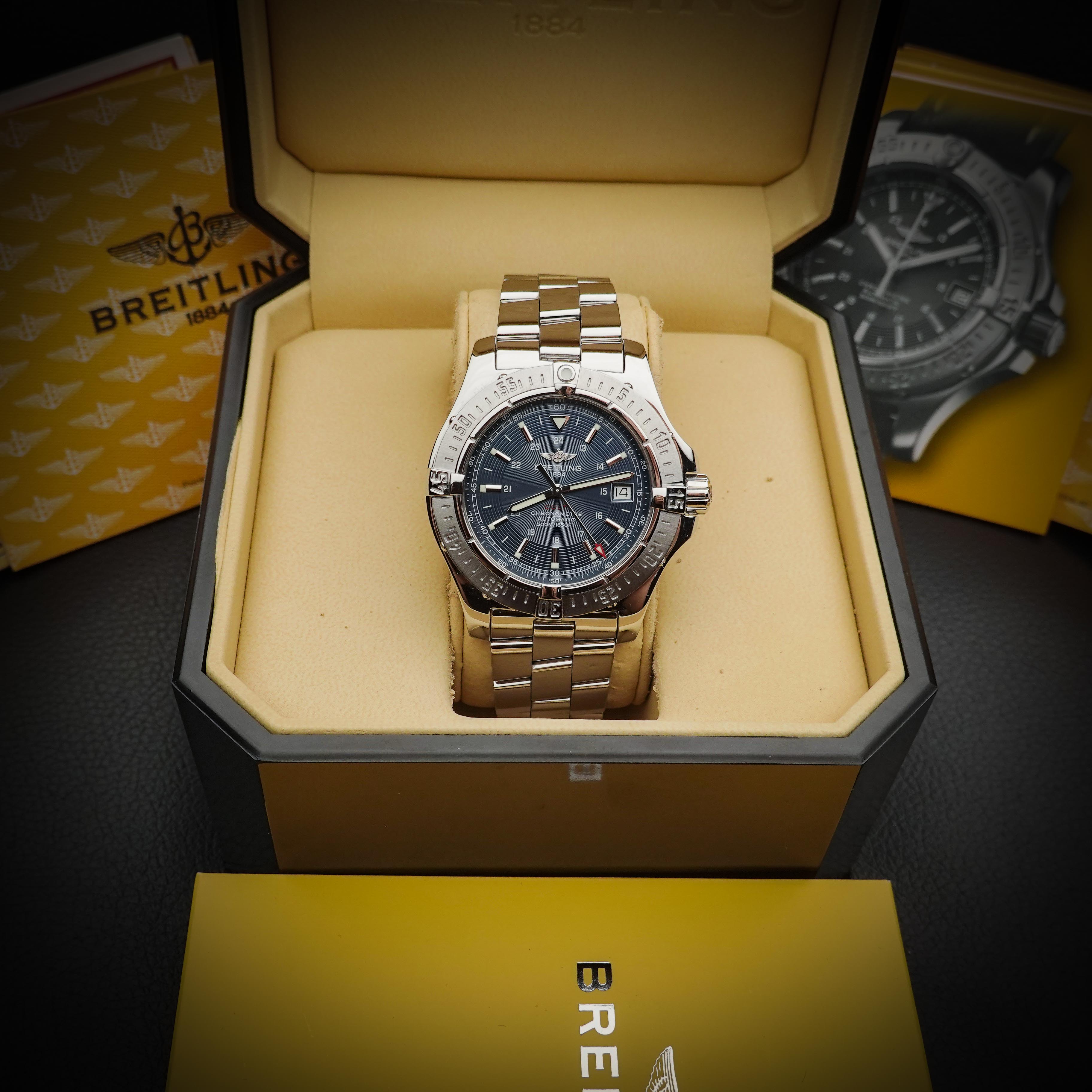 Breitling Colt 41mm Blue Dial Ref: A17380 - photo 6