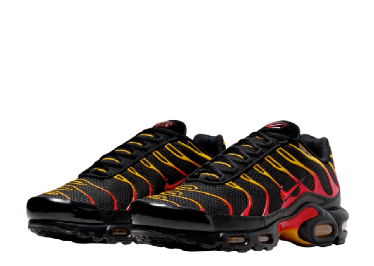 Nike Air Max Plus Black University Gold Red - photo 2
