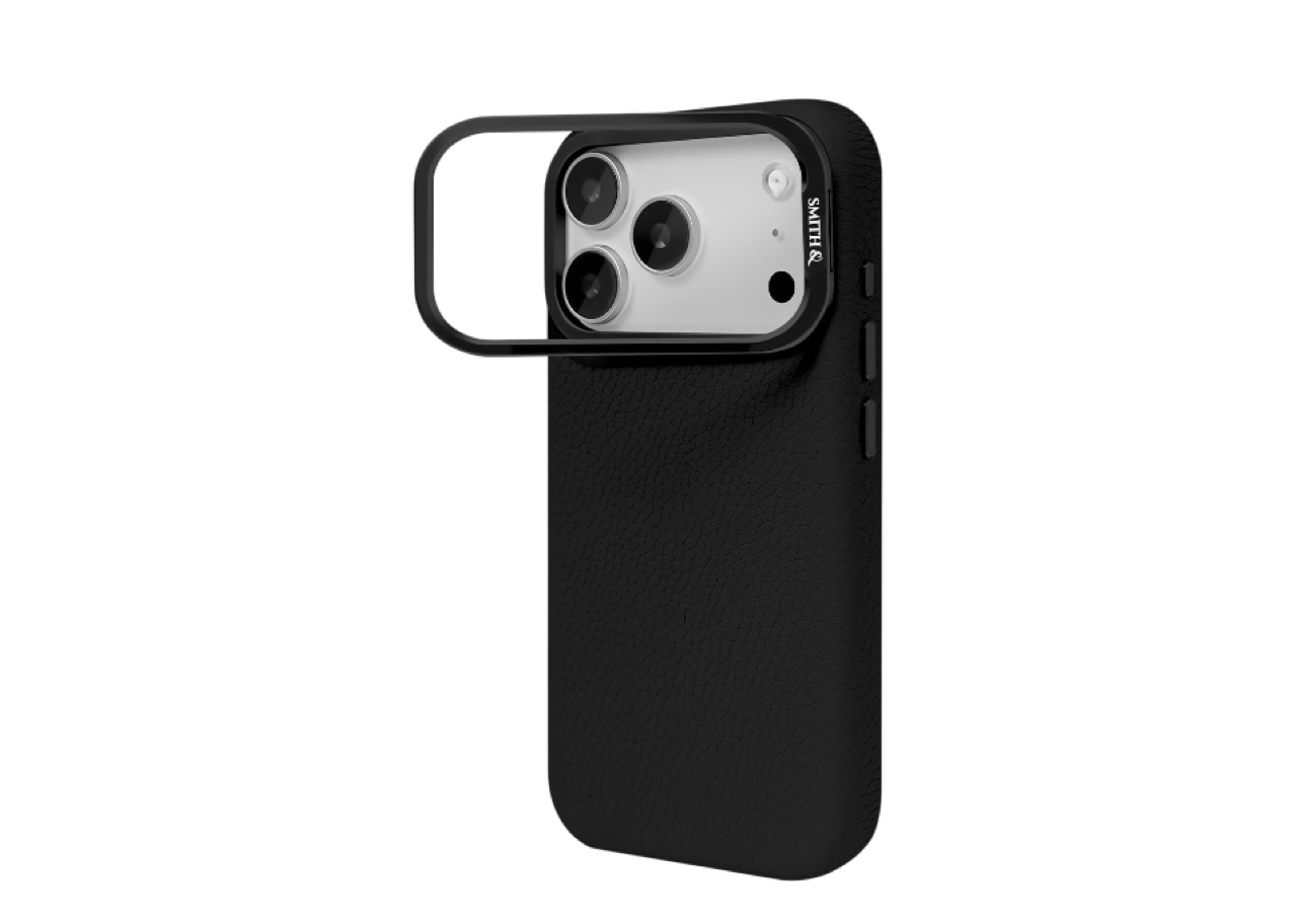 Smith&Leather iPhone 17 Pro Max MagSafe Leather Case Kickstand Lens Frame Black - photo 3