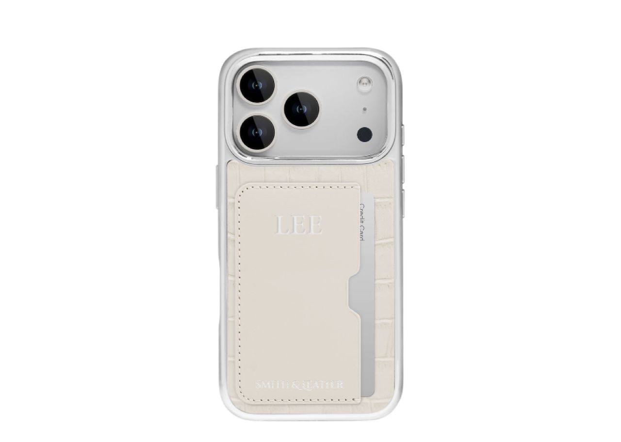 Smith&Leather iPhone 17 Pro Frame Card Holder Case Ivory - photo 2