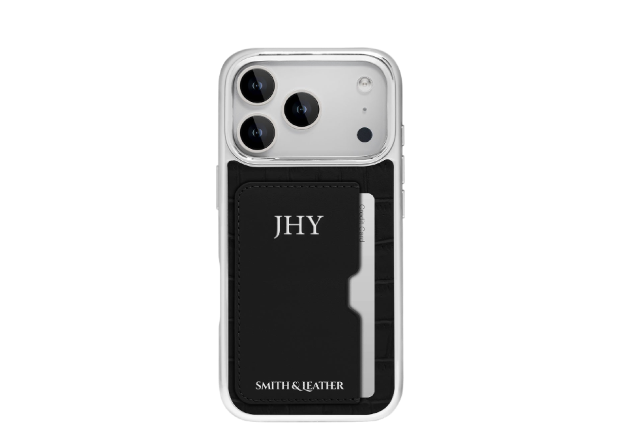 Smith&Leather iPhone 17 Pro Frame Card Holder Case Black - photo 2