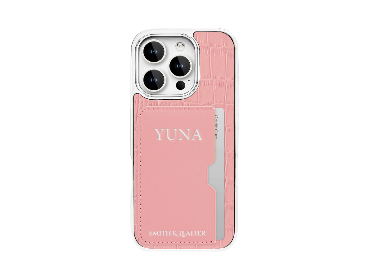 Smith&Leather iPhone 16 Pro Frame Card Holder Case Pink - photo 2