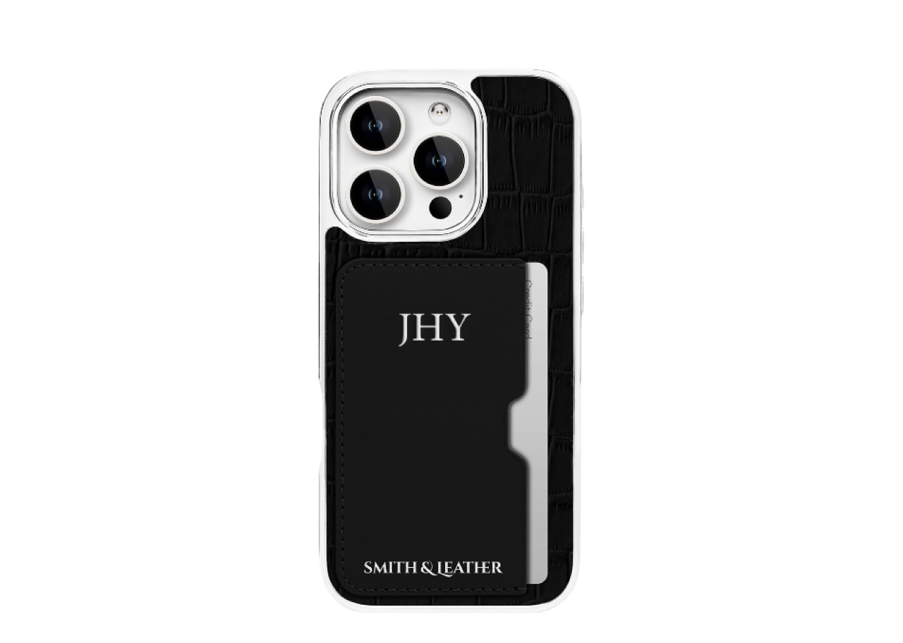 Smith&Leather iPhone 16 Pro Max Frame Card Holder Case Black - photo 2