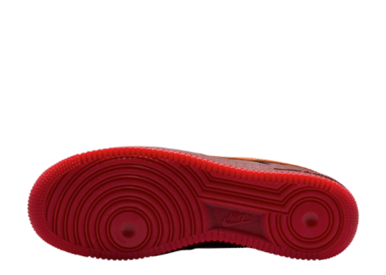 Nike Air Force 1 Low Patent Leather Dark Team Red Safety Orange - photo 4