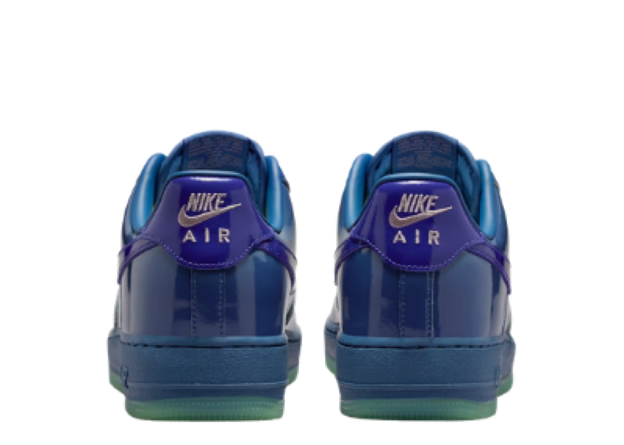 Nike Air Force 1 Low Patent Leather Mystic Navy Grape Ice - photo 3
