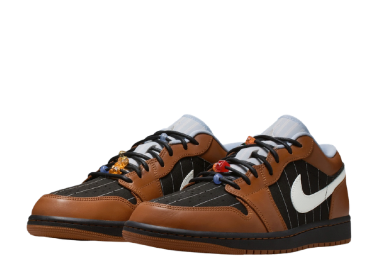 Air Jordan 1 Low SE Black Sail Light British Tan - photo 2